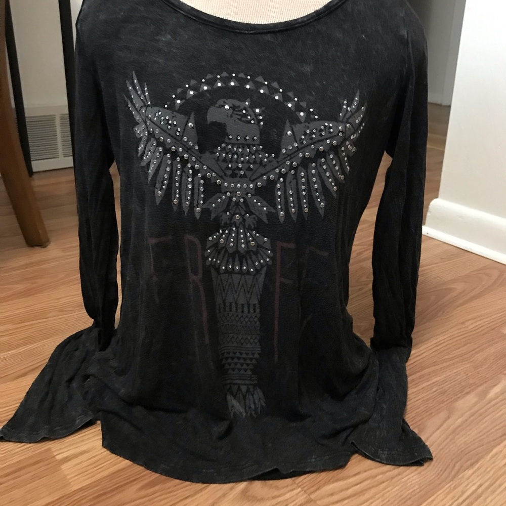 Washed out long sleeve tee